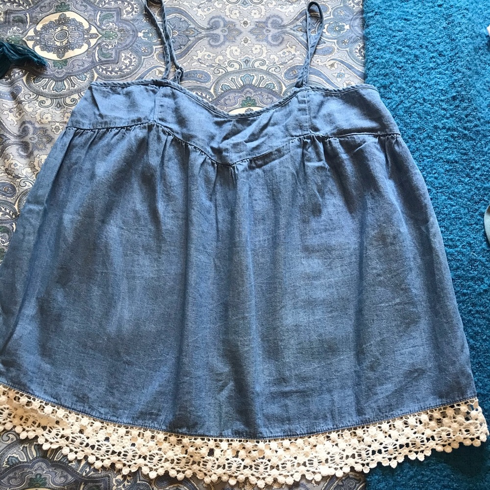 Tank top w lace
